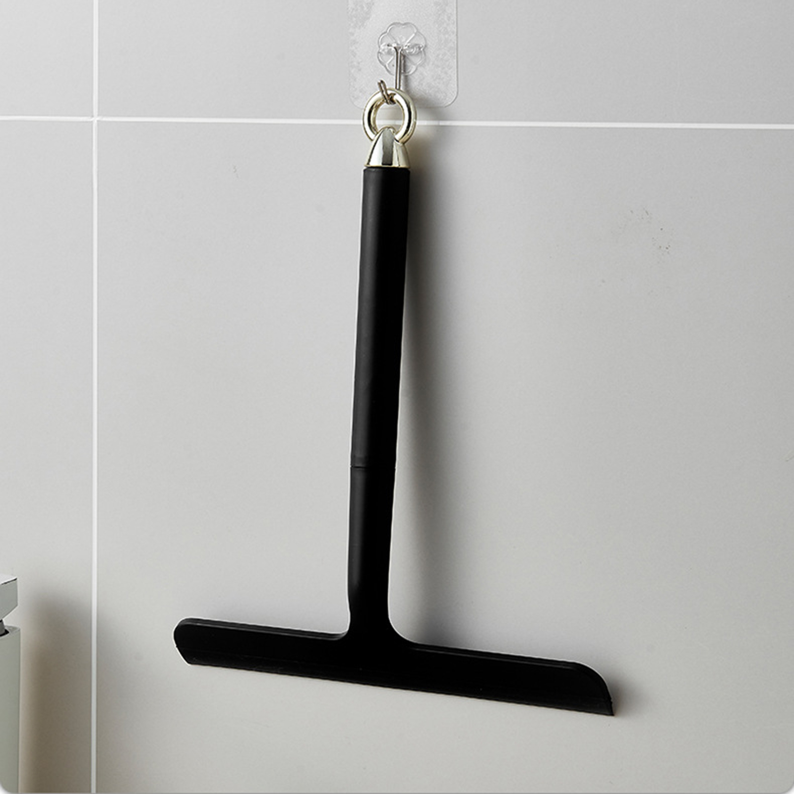 Glass Cleaner Streak - Silicone Squeegee with Plastic Handle Dual