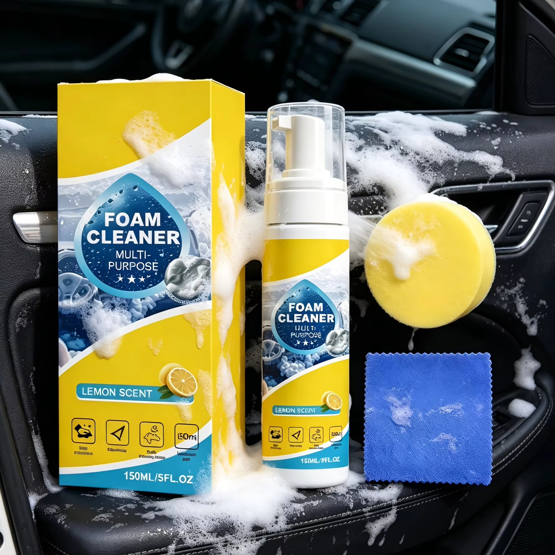 Multi-Purpose Foam Car Interio - đánh giá và giá Leather Cleaner Interior