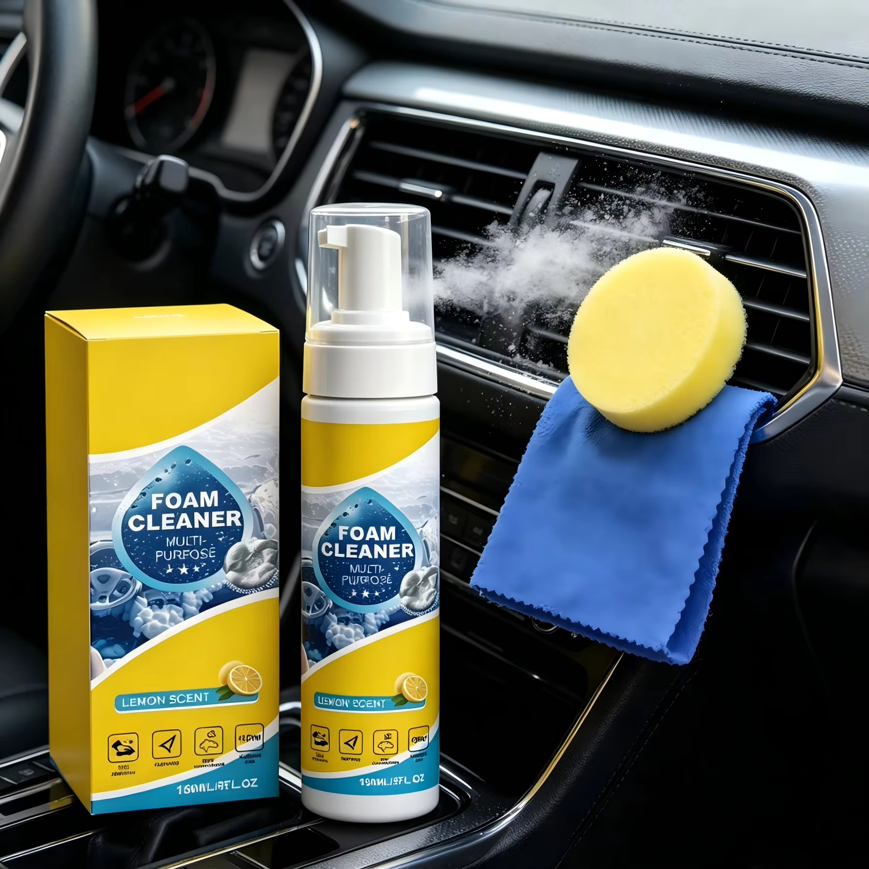 Multi-Purpose Foam Car Interio - đánh giá và giá Leather Cleaner Interior