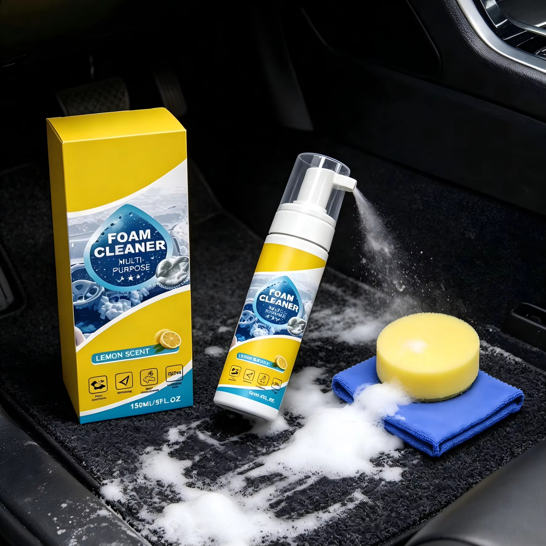 Multi-Purpose Foam Car Interio - đánh giá và giá Leather Cleaner Interior