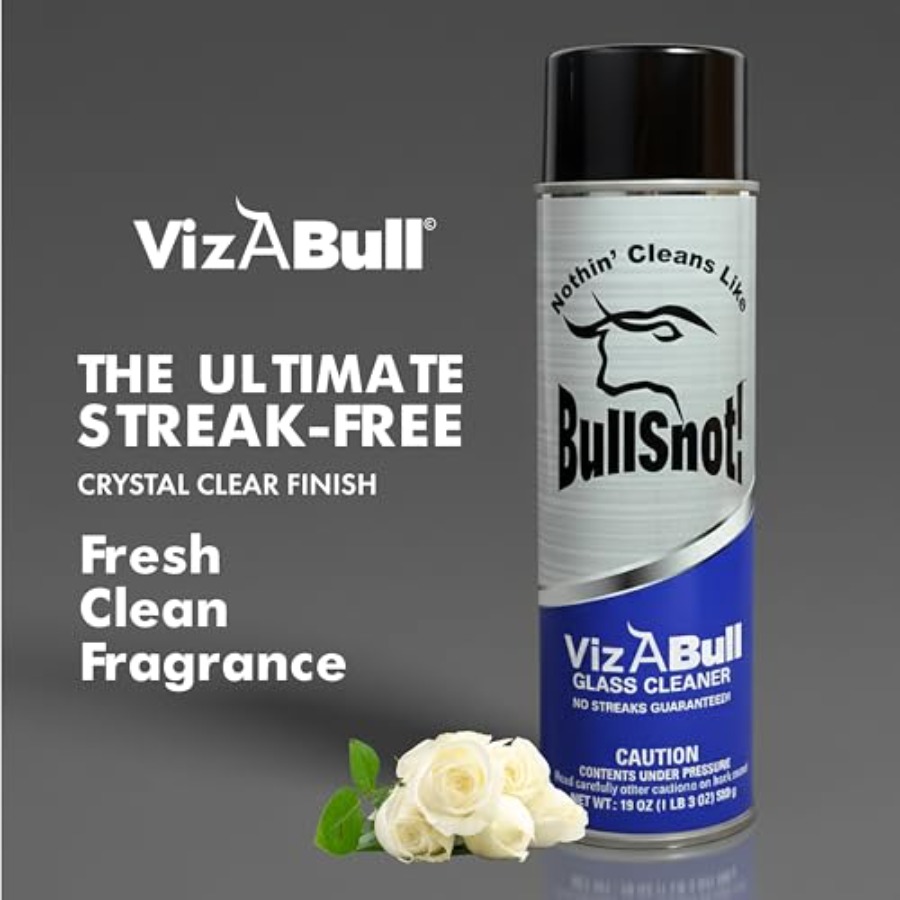 BullSnot VizABull Glass Cleane - đánh giá và giá Glass Cleaner Streak