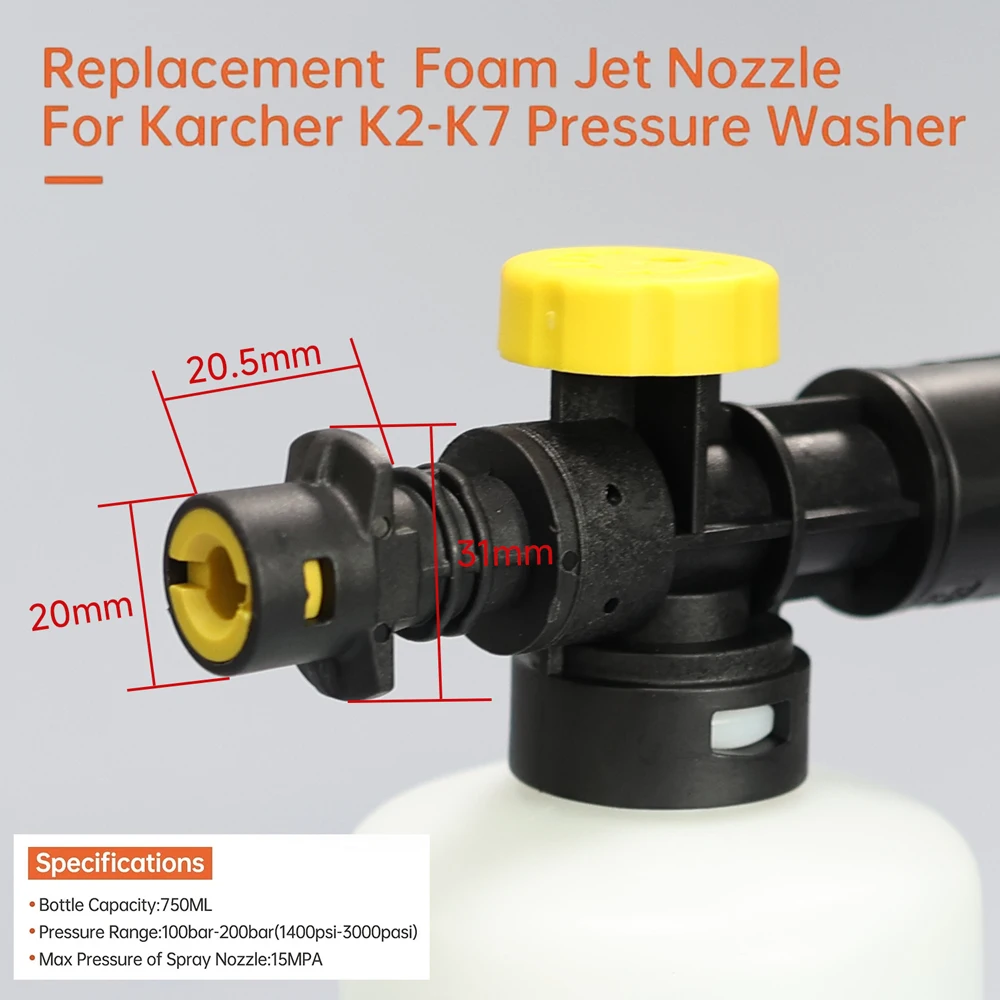Foam Cannon for Karcher K2 K3  - đánh giá và giá Foam Cannon Car Wash