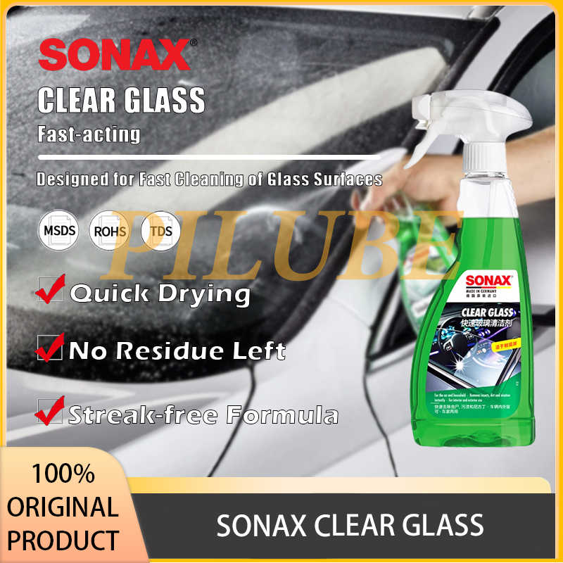 SONAX CLEAR GLASS Fast Glass C - đánh giá và giá Glass Cleaner Streak