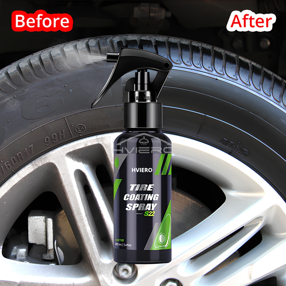 Tyre Gloss HVIERO S22 Tire Coa - đánh giá và giá Tire Shine Spray Sealant