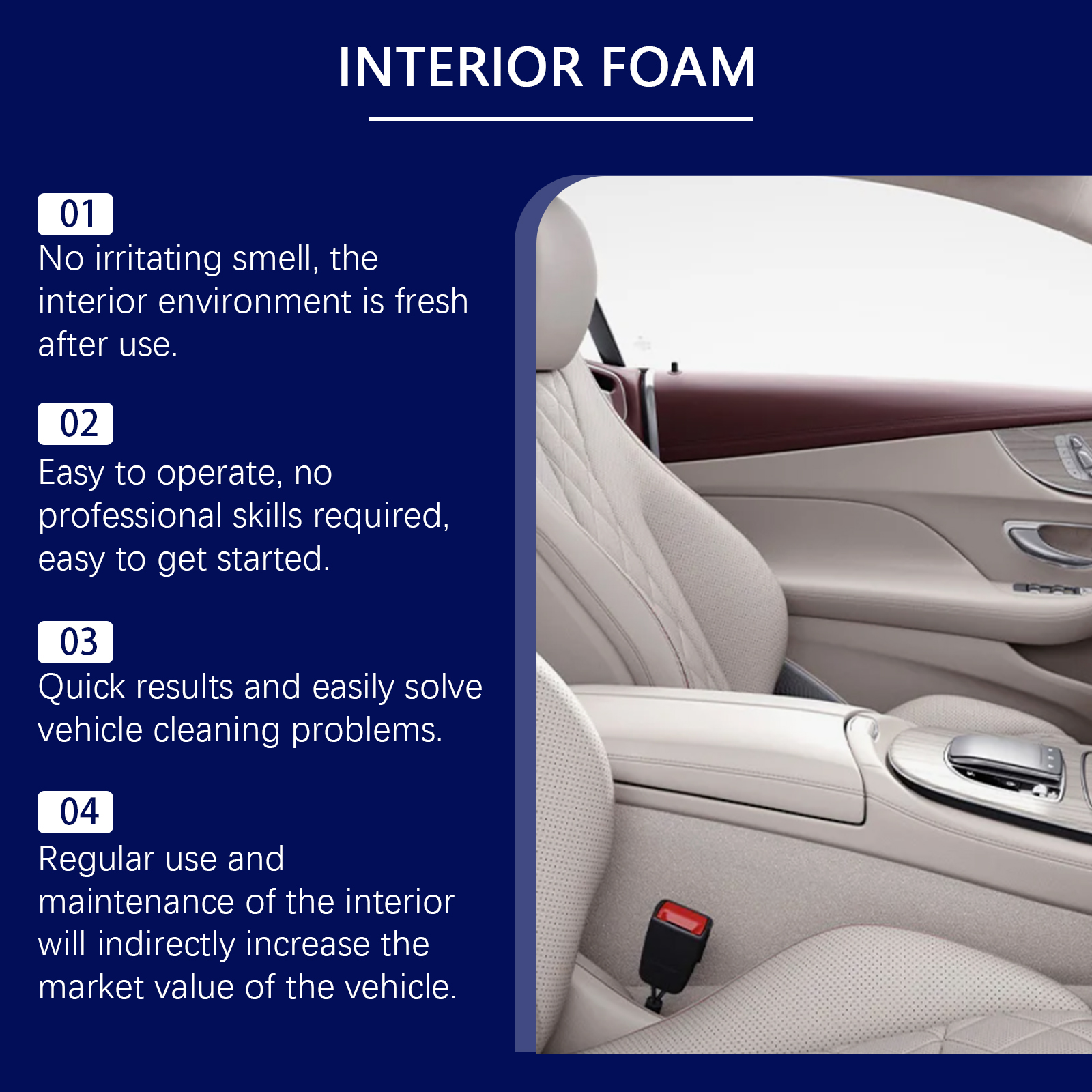 Multi-purpose Car Interior Foa - đánh giá và giá Seat Cleaner Fabric