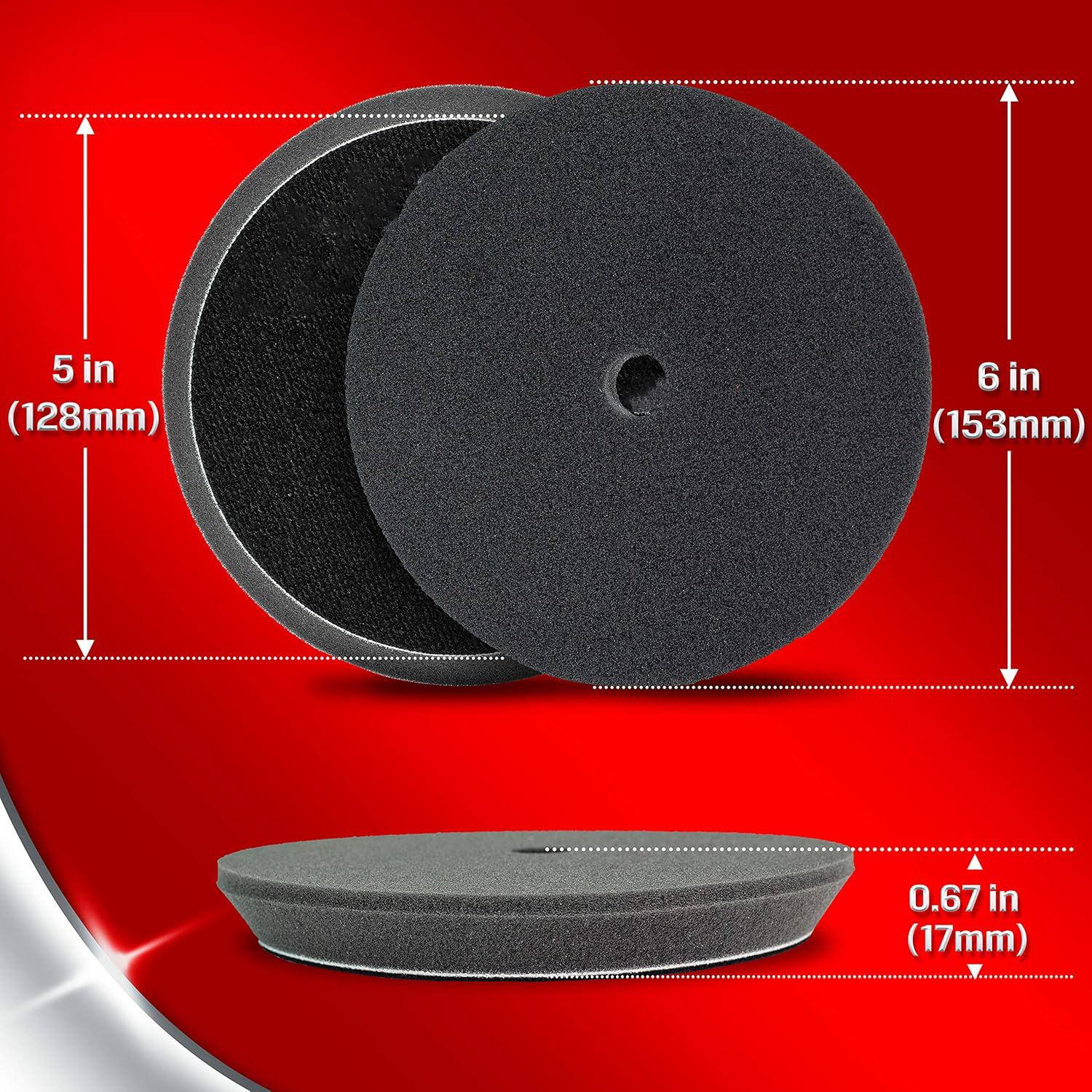 3pcs Polishing Pads, Orbital B - đánh giá và giá Polish Pad Set Buffer