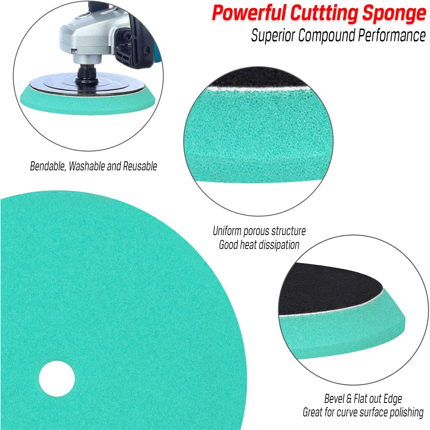 3pcs Polishing Pads, Orbital B - đánh giá và giá Polish Pad Set Buffer