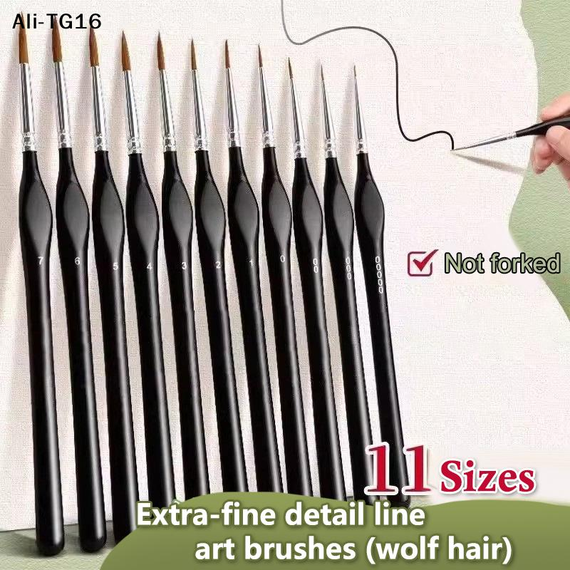 【B11】11Pc Miniature Detail Pai - đánh giá và giá Detailing Brush Set