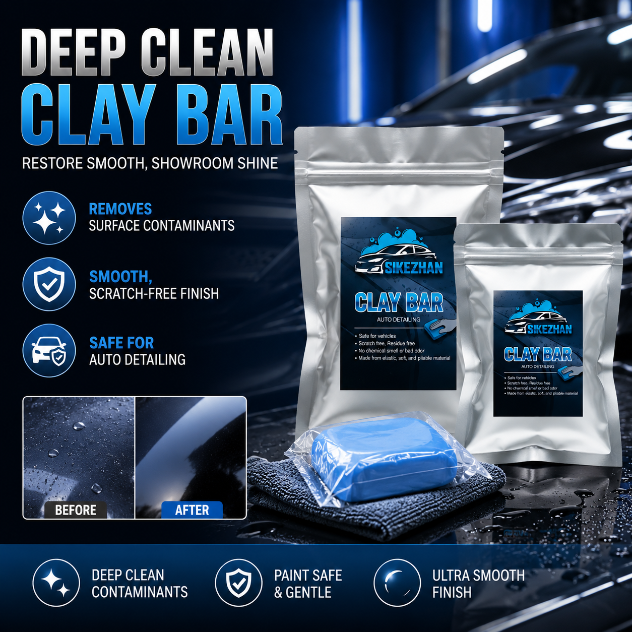 SIKEZHAN Magic Car Clay Bar fo - đánh giá và giá Clay Bar Lubricant