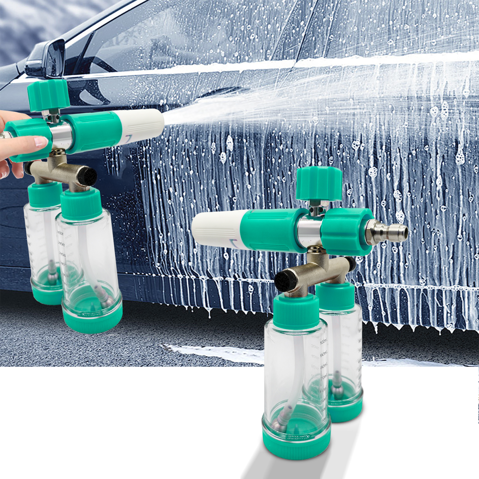100ML Dual-Kettle Foam Sprayer - đánh giá và giá Pressure Washer Foam Gun