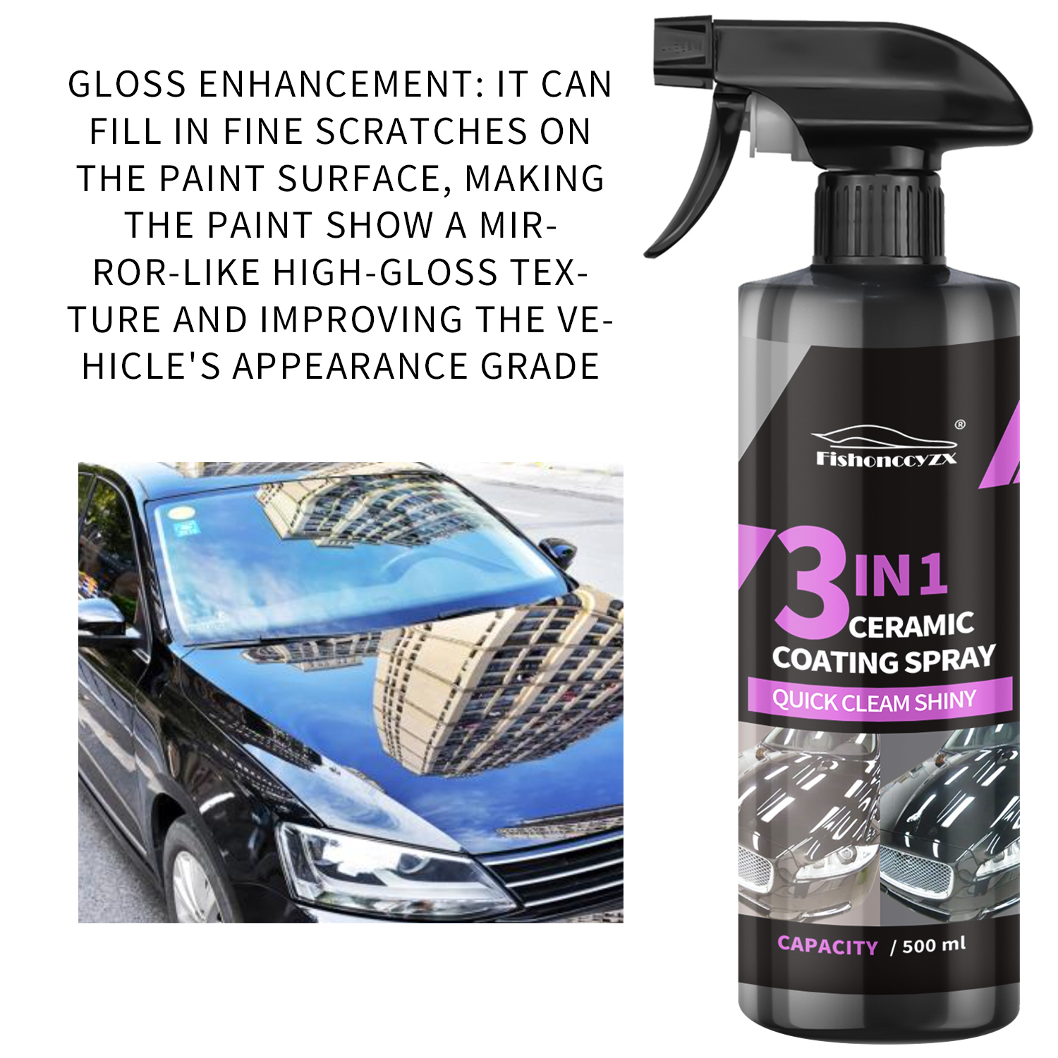 3 in 1 Car Ceramic Liquid Coat - đánh giá và giá Car Wax Ceramic Coating